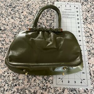 Vintage Olive Green Women's Handbag